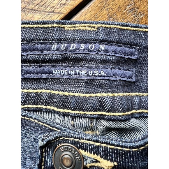 Hudson Signature Bootcut Low Rise Y2K Dark Rinse Women Jeans WP170DHA Elm 29 - Picture 8 of 16